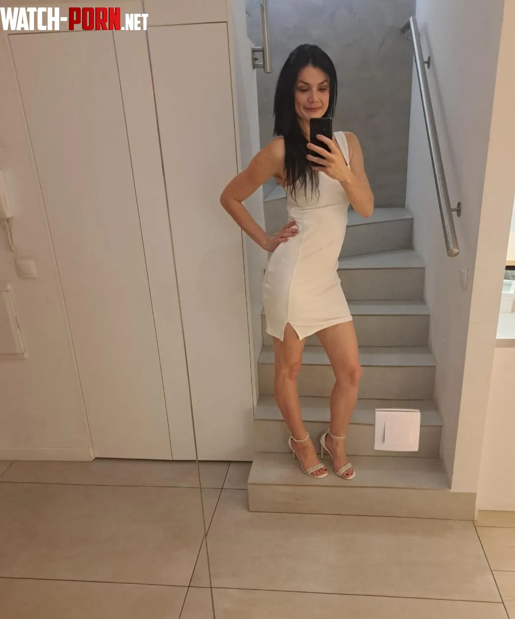 White and tight dress. by MartaPeonly