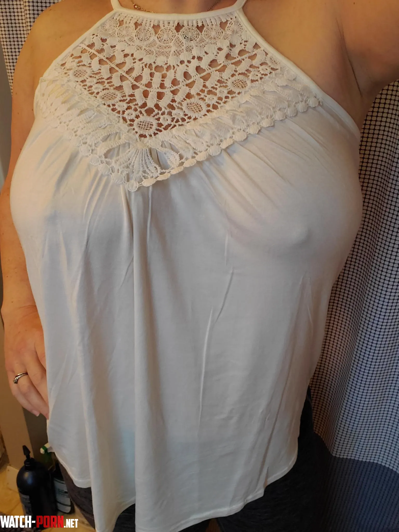 It's warm again. Time foe fun tops again! 44F by Easterniowahotwife