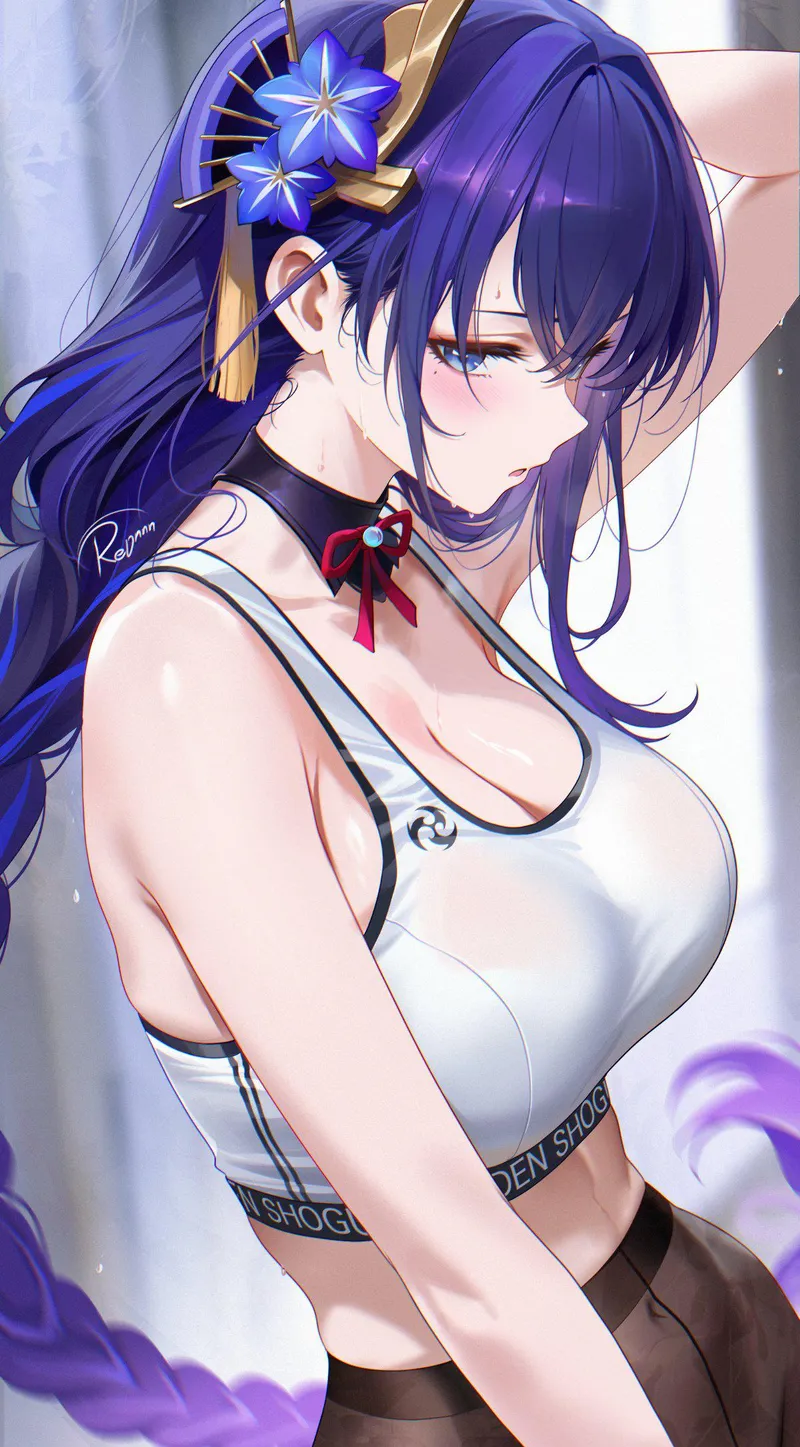 Thumbnail Raiden's Sports Bra Exercise in [Genshin Impact] by elegantloveglimmer - Pantsu Adventure!