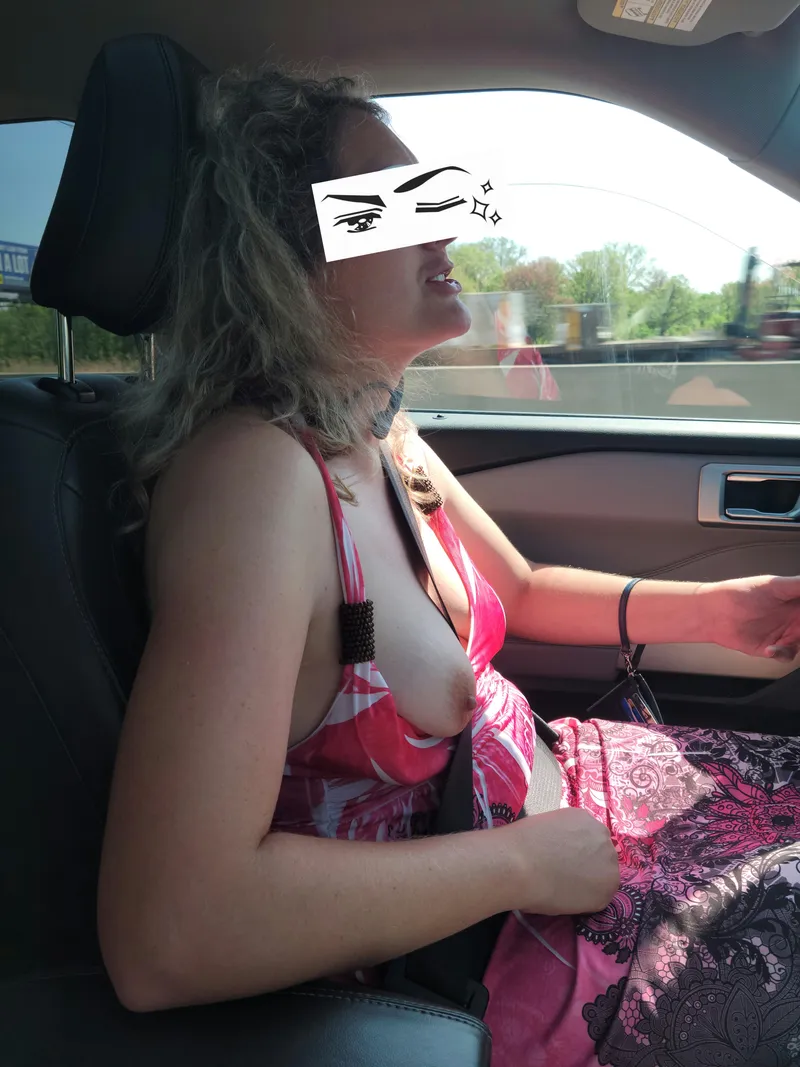 Thumbnail Seductive Milf Teasing on the Freeway by BiDad87 | iamatease Category