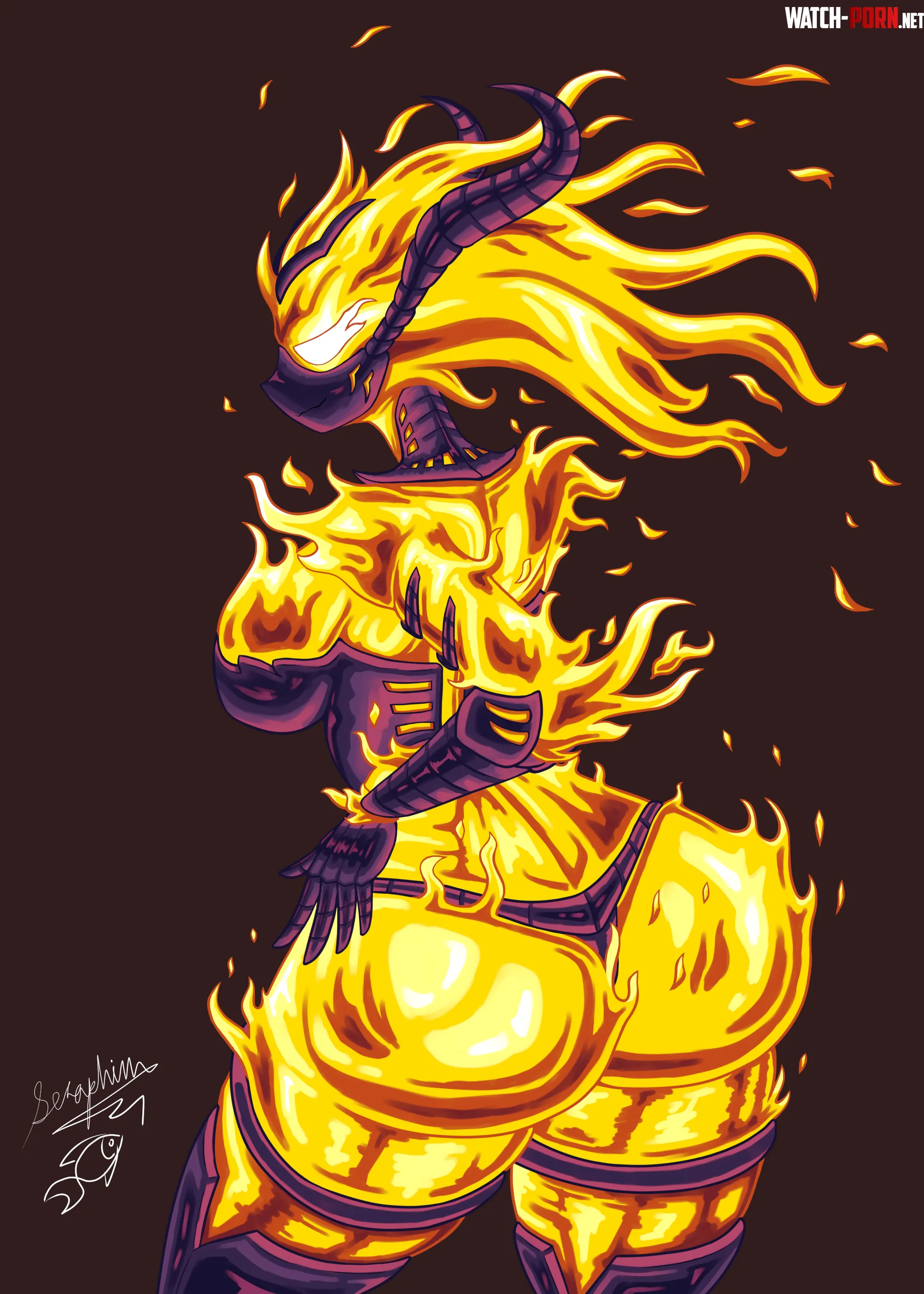 flame atronach (what kind of monster are they really?) by Mundane_Parfait2560