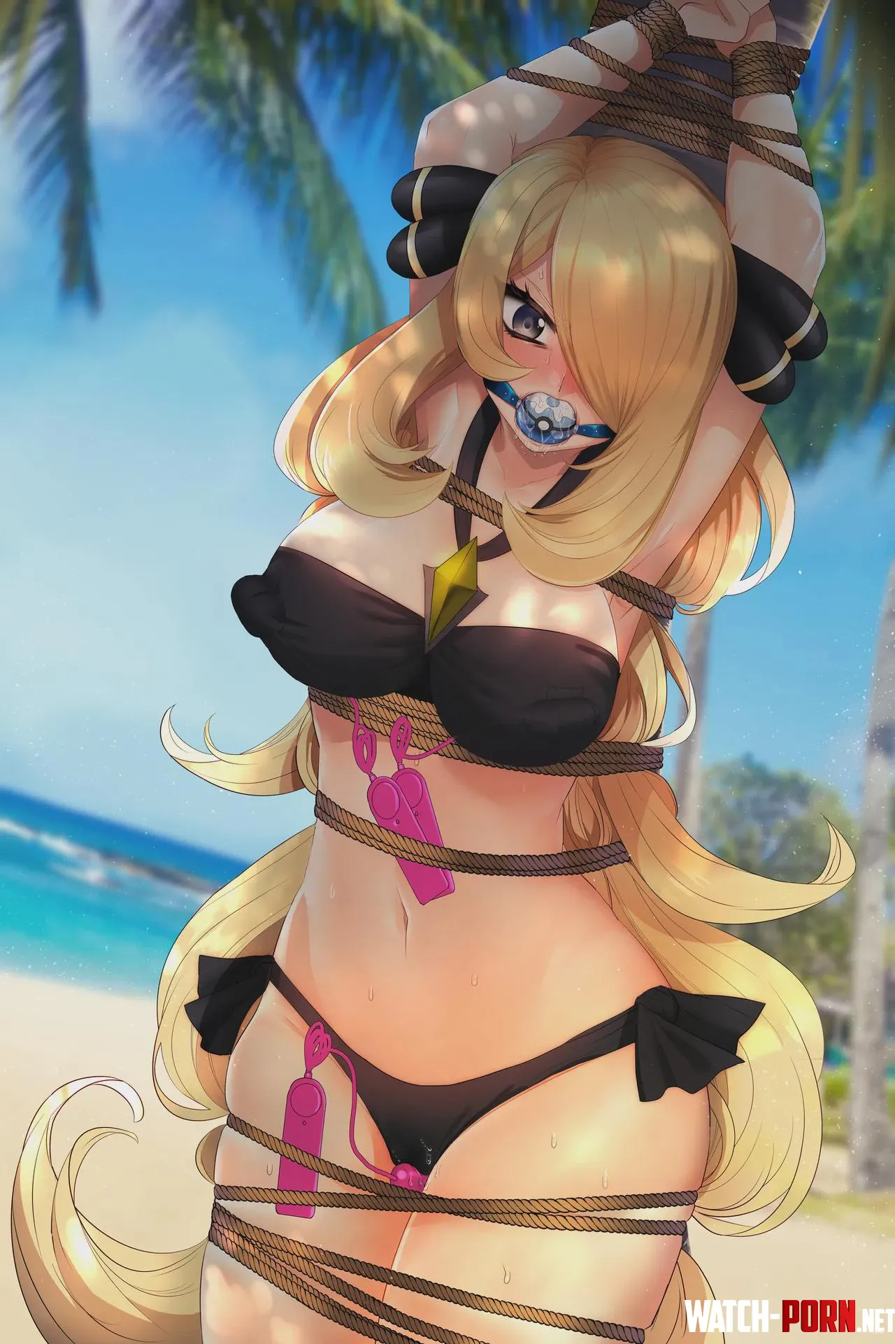 Bound at the beach (MischiefRemake) by MurkyNeighborhood135