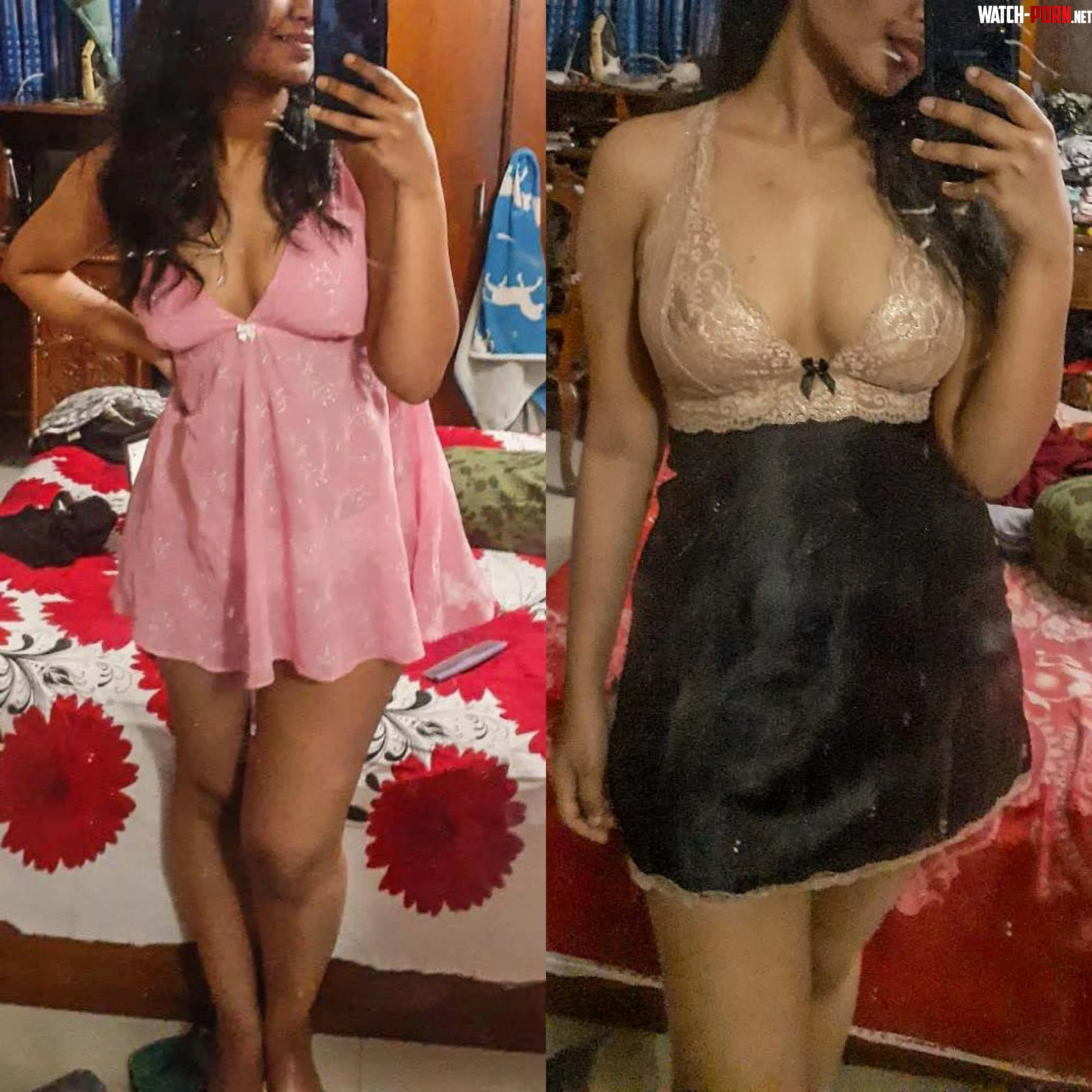 Do you prefer me in pink or black? by Rifferoni