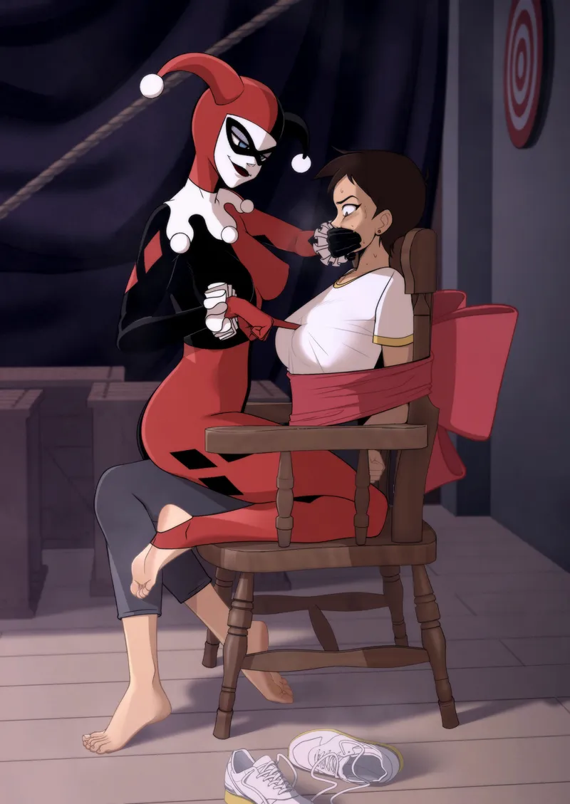 Thumbnail Harley Quinn & Lois Lane Bondage Art by Kidetic