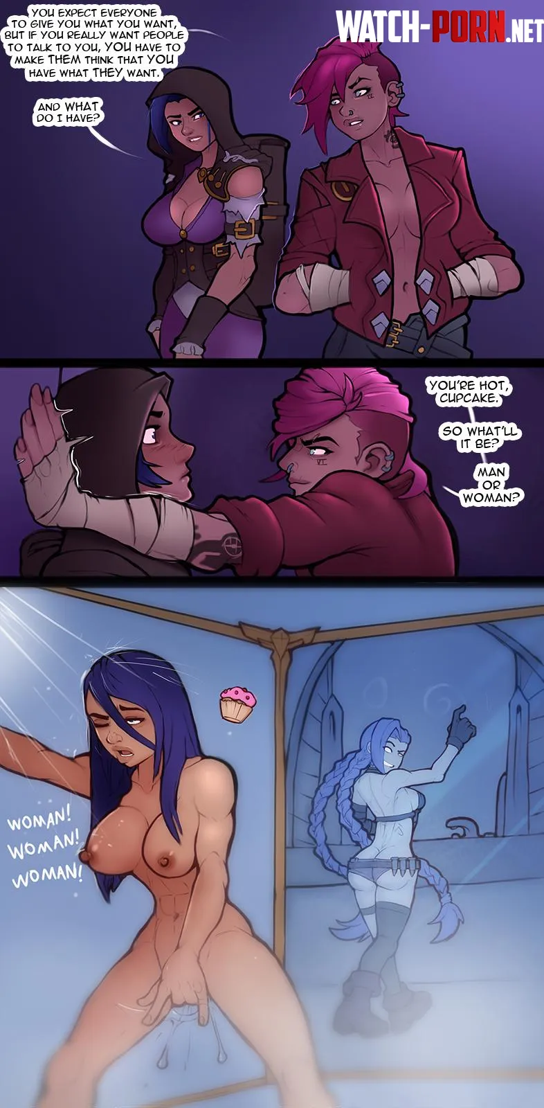 Caitlyn losing her min over Vi [Arcane] (Markydaysaid) by MatIsBack129