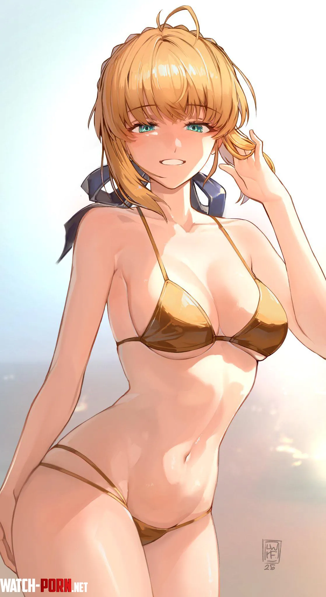 Golden Saber [Fate/Grand Order] by A_MASSIVE_PERVERT
