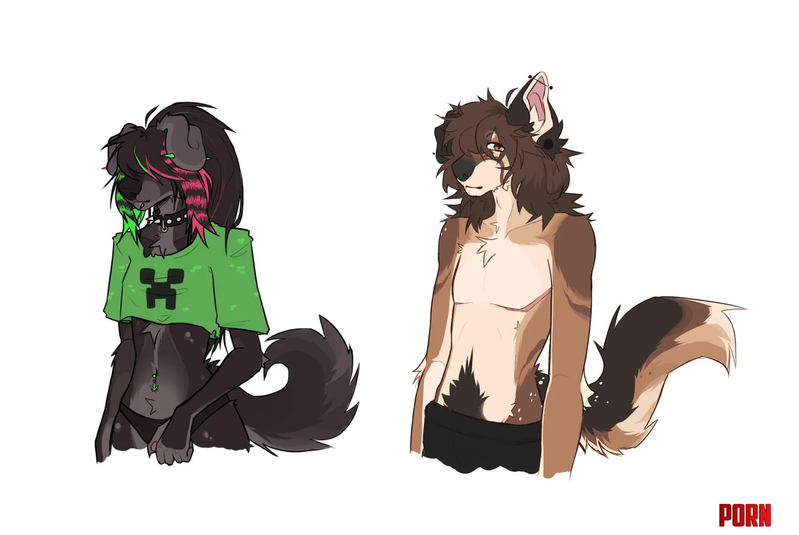 Two goobers I made!! :DD by Tecbi