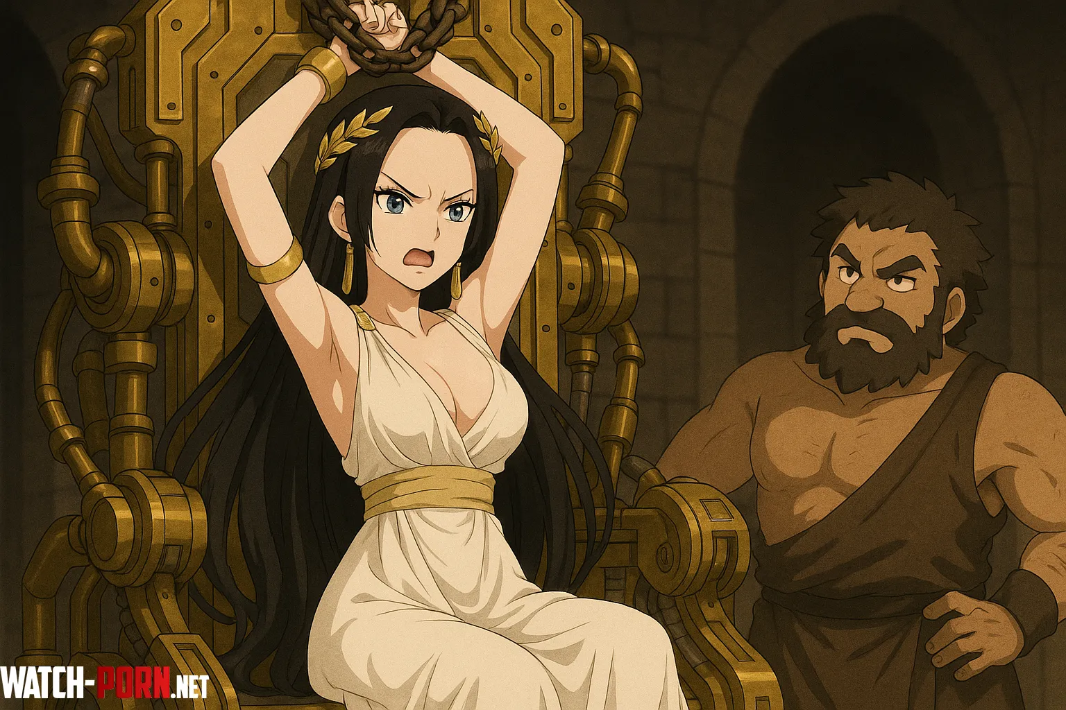 Goddess Boa Captured by Hephaestus by Weird-Class-1742