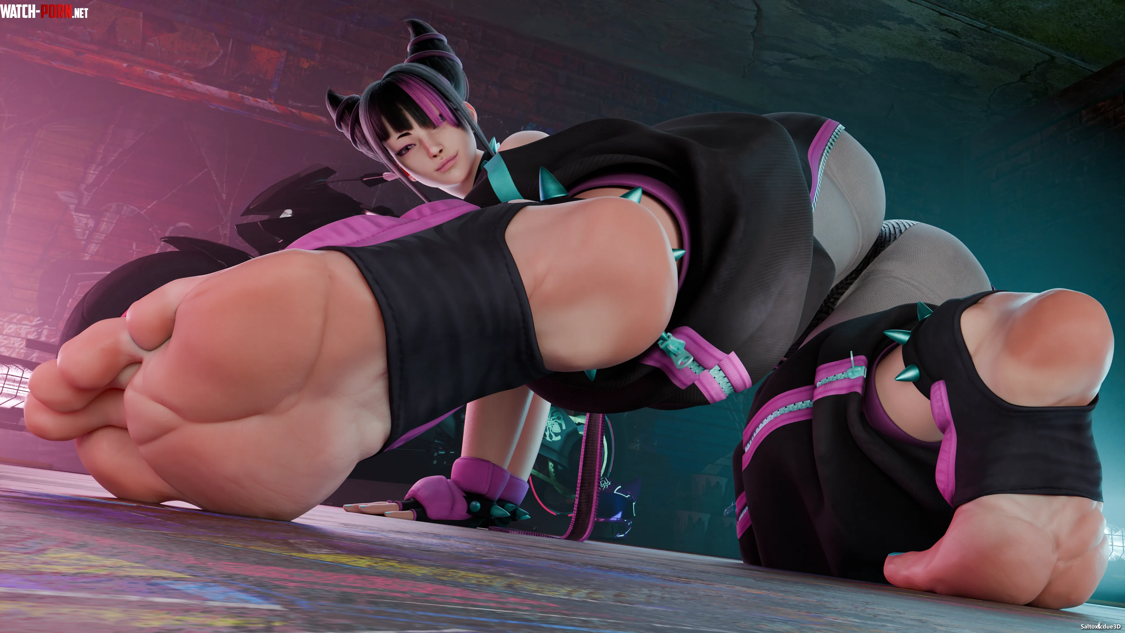 Juri han [street fighter] (saltoxicdue3D) by Jeantrouxa