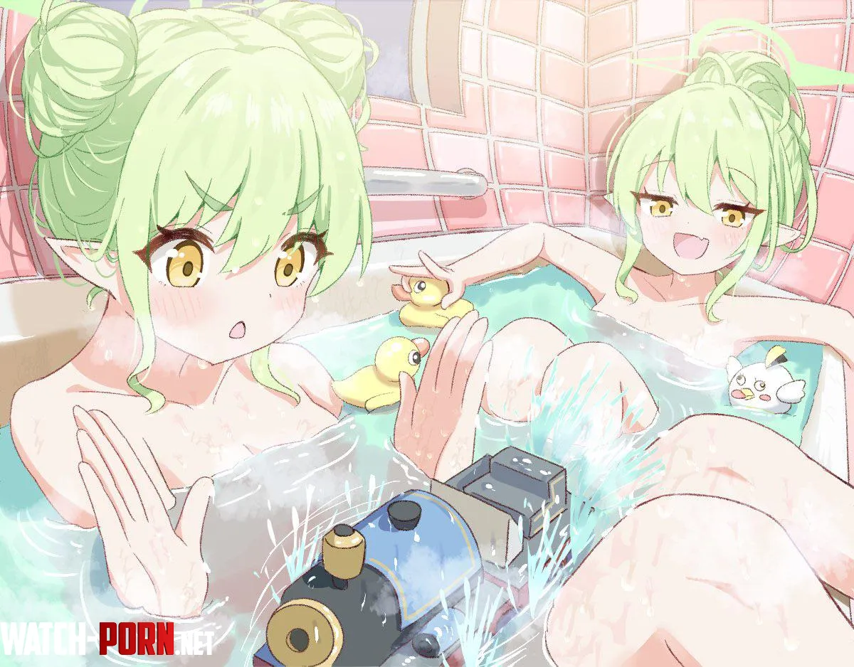 Bathtime with the Tachibana twins by Wattatopz