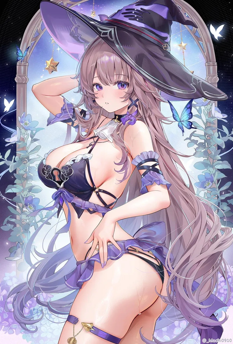 Thumbnail The Alluring Herta in Bikini from Honkai Series | elegantloveglimmer | BigAnimeTiddies