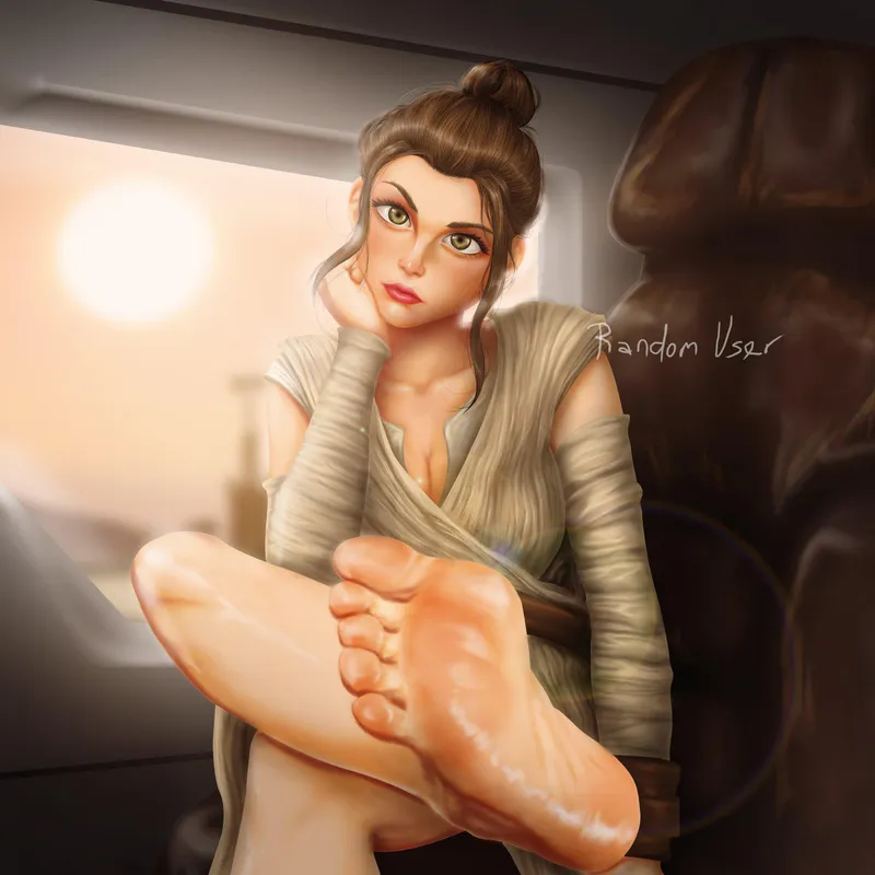 Thumbnail Sweaty Queen Rey [Star Wars] by MrSardaukar | Rule34feet