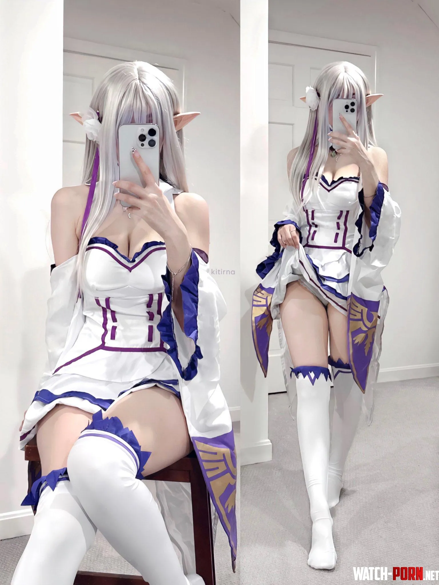 Emilia Cosplay From Re:Zero (By @Kitirna) by Csxc