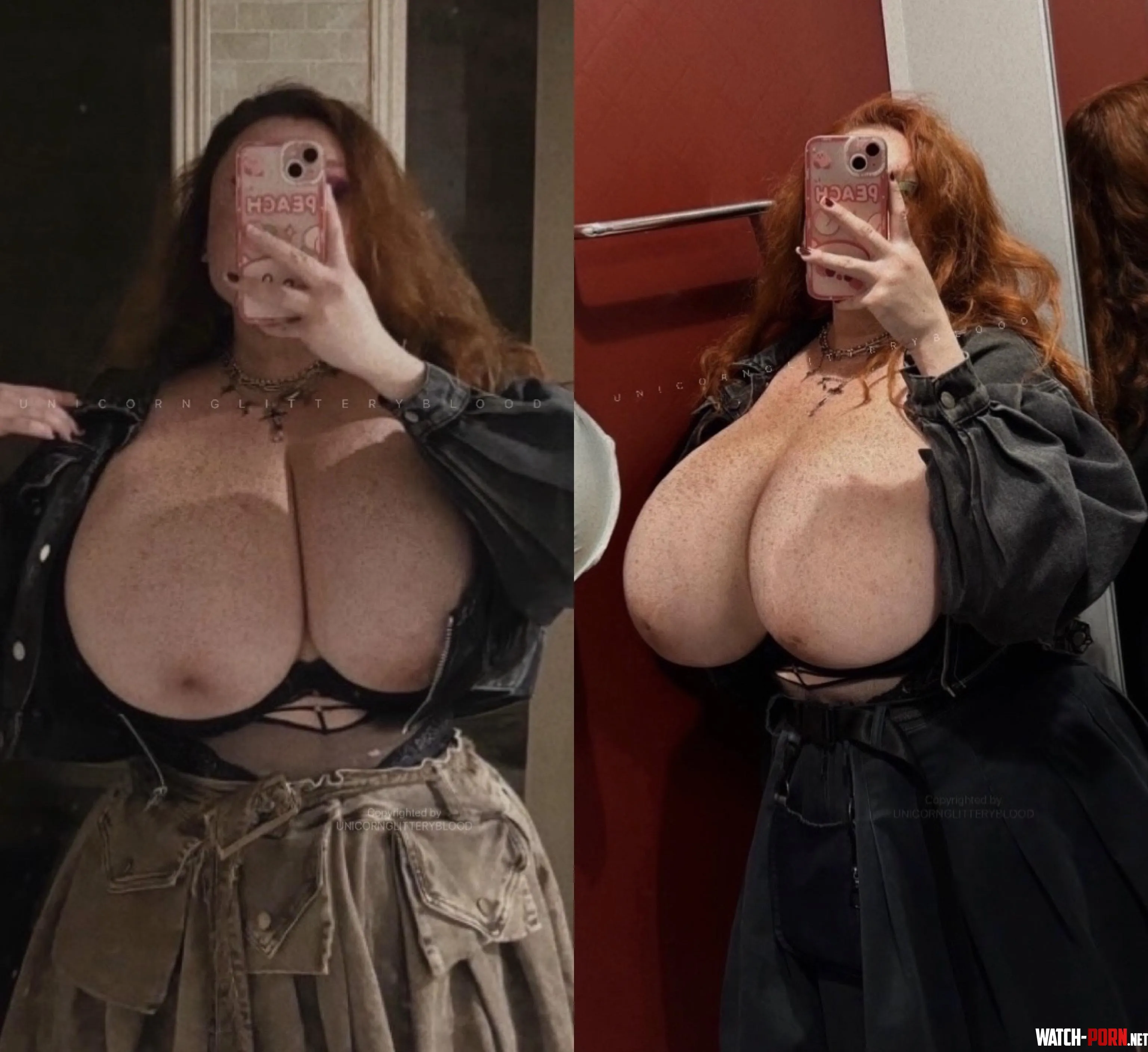 [OC] fun fact! i love to pull my tits out in the wild! would you come touch them if you saw me? ;) by Unicornglitteryblood
