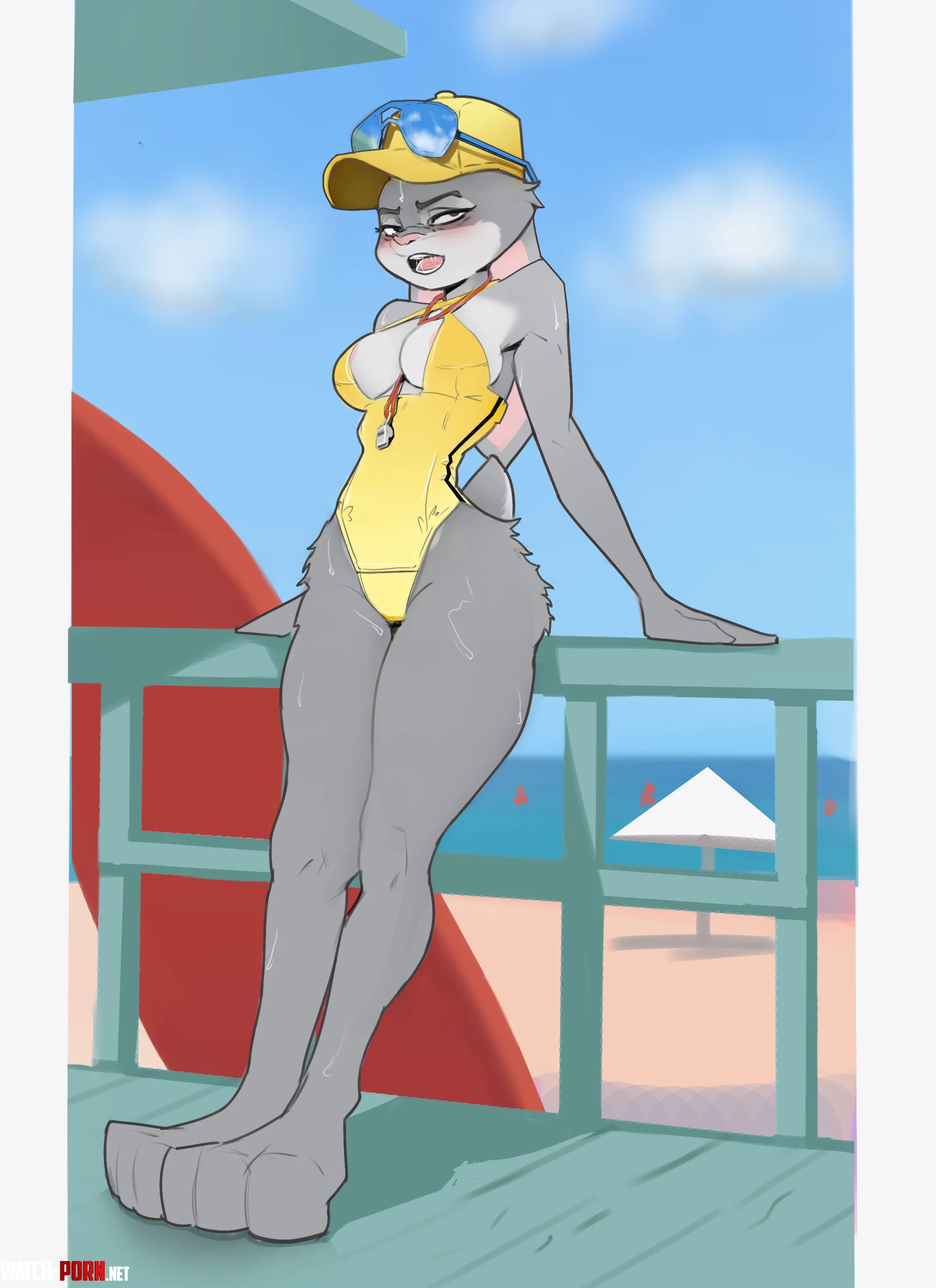 Don't swim beyond the buoys! [F] (reinecke) by Reinacke