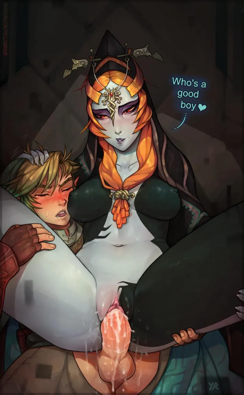 Thumbnail Link & Midna: Head Pats in Twilight Princess by gifsundgirls - Rule34