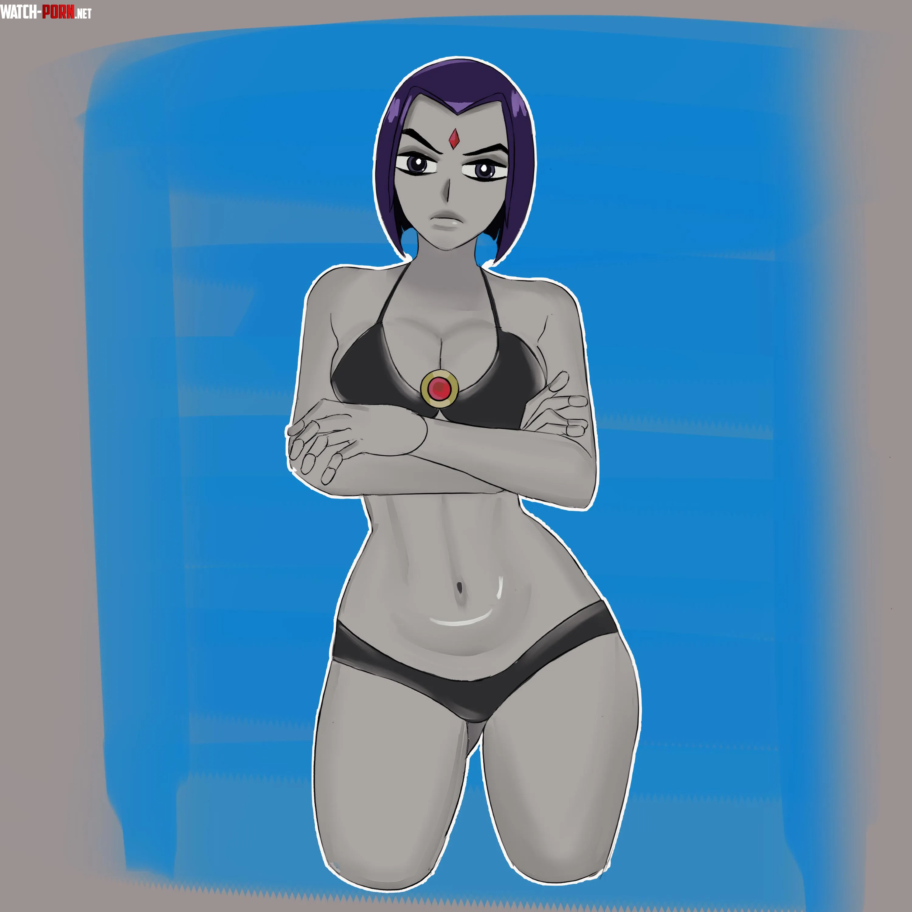Raven Bikini (TheMasked_Men) by TheMasked_Men