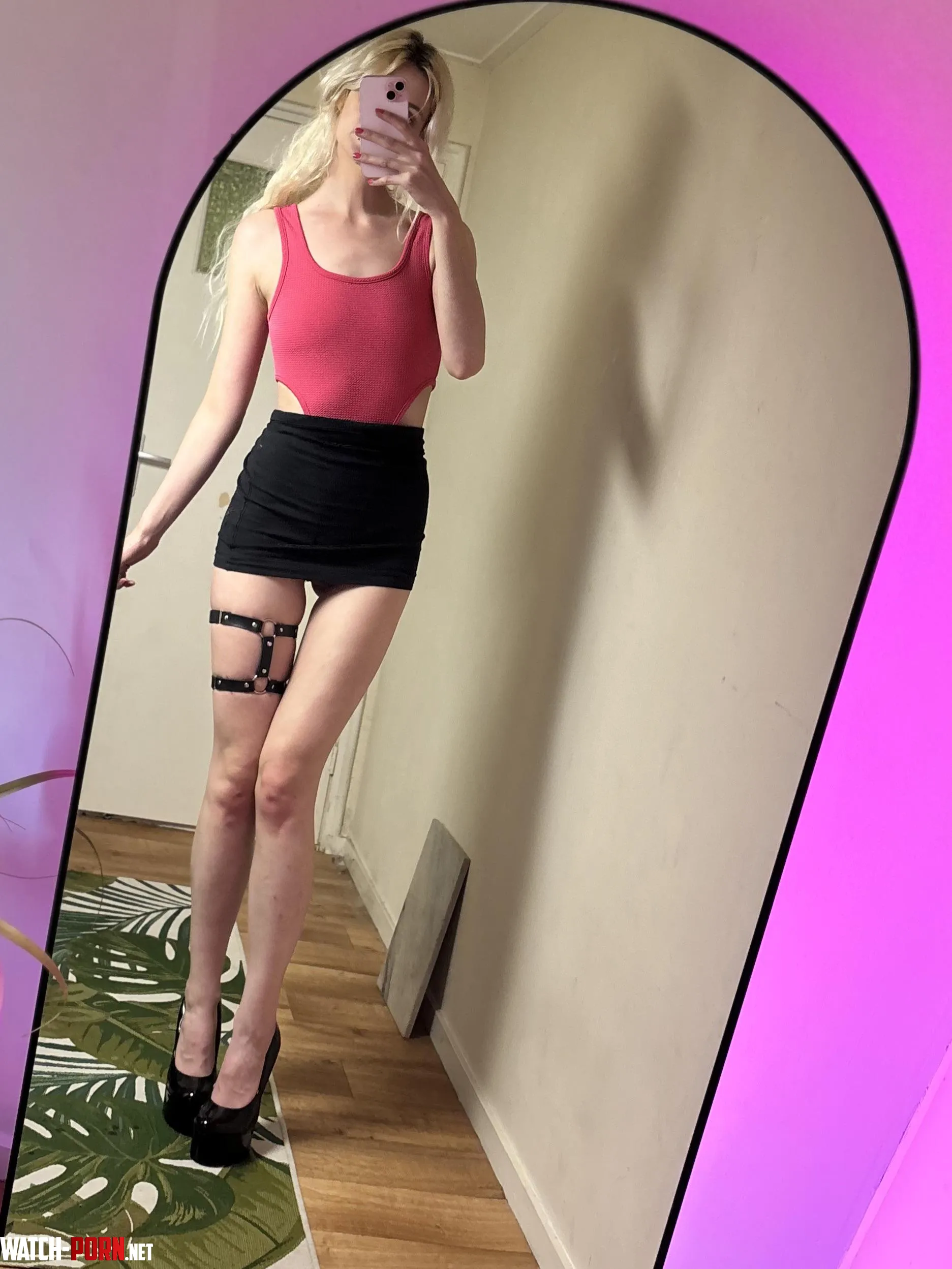 Short skirt long legs by LanaPeaches__