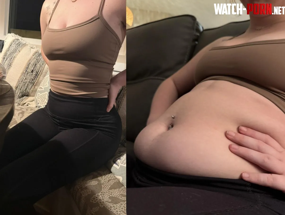 Before and after stuffing myself full of wendy's 🍟 by shortcakefeedee