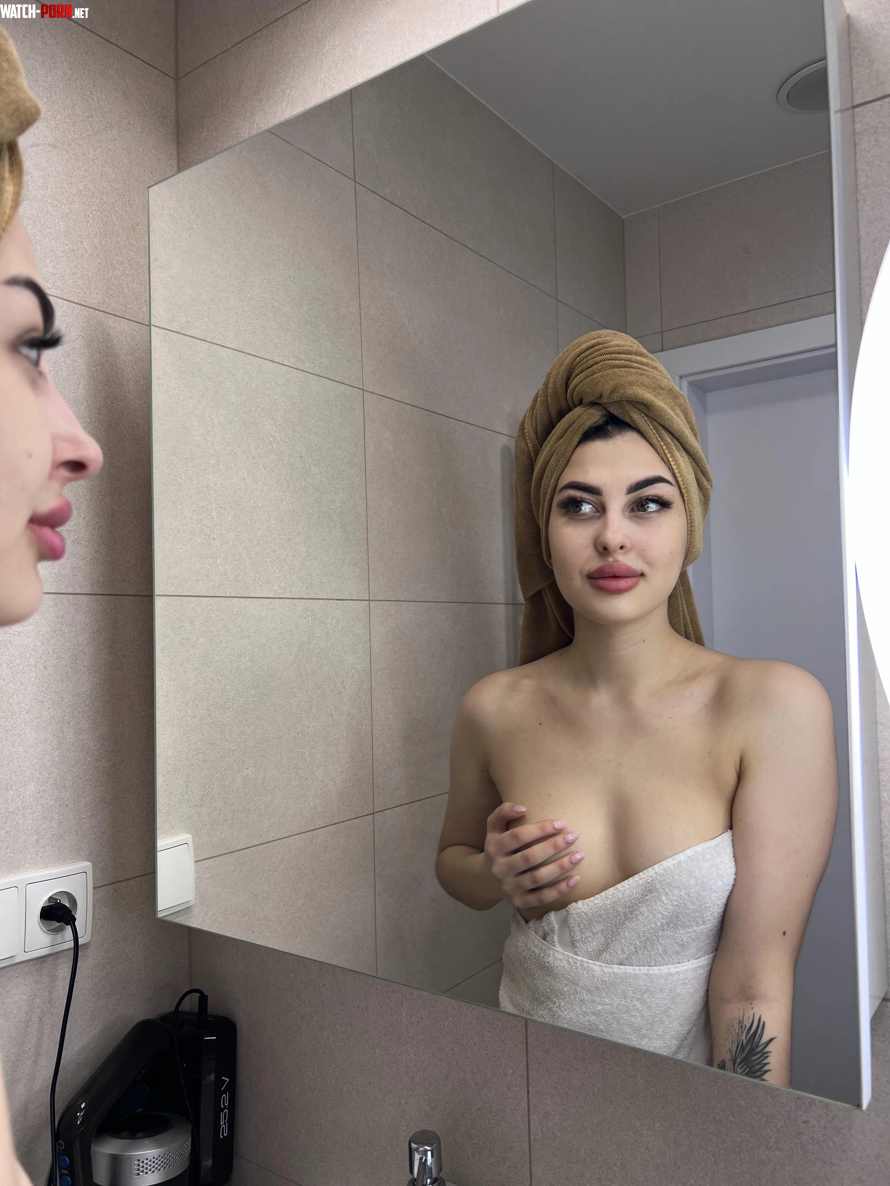 I love showing off in front of the mirror after a shower by top_log9