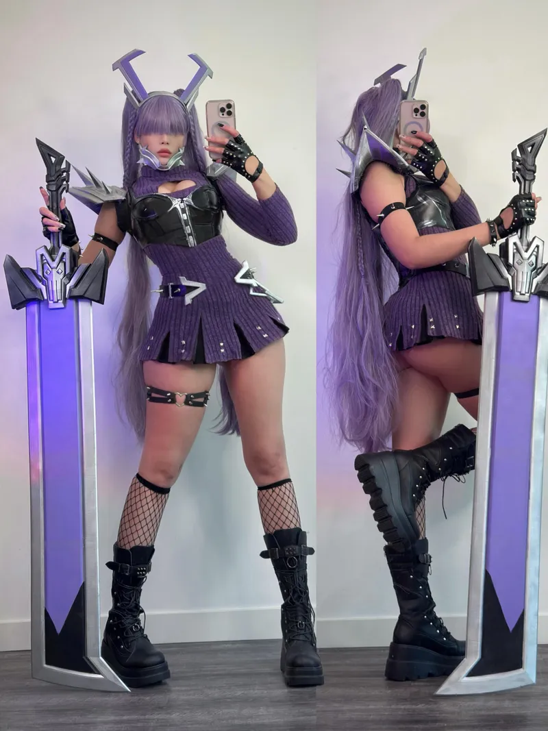 Thumbnail Punk Child Magik Cosplay Unveiled by strawbunnix - A Unique CosplayButts Creation