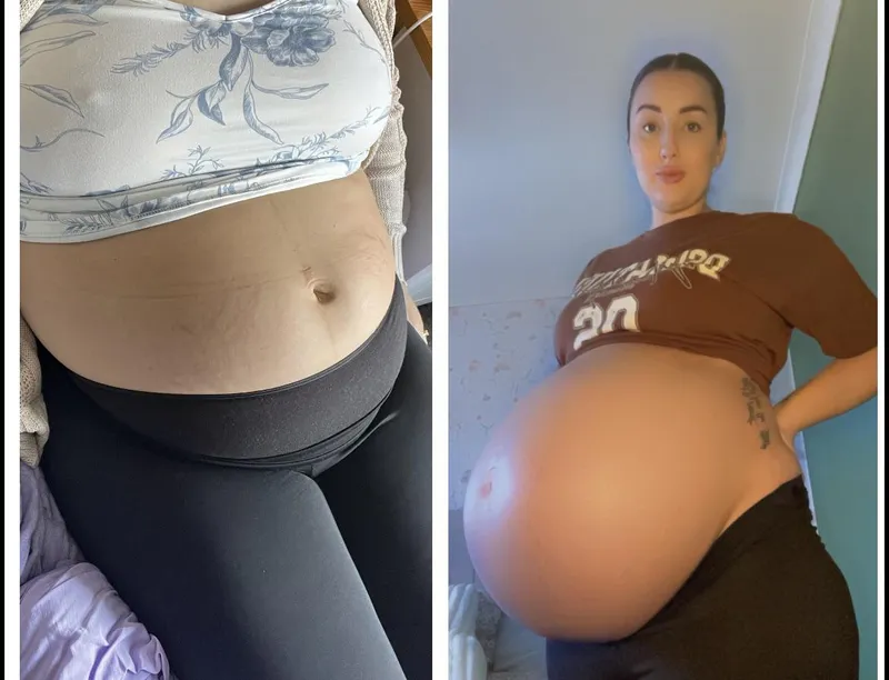 Thumbnail Contrasting Pregnancies: Postpartum vs. Full-term Twins by mrmrsdean in PreggoPorn