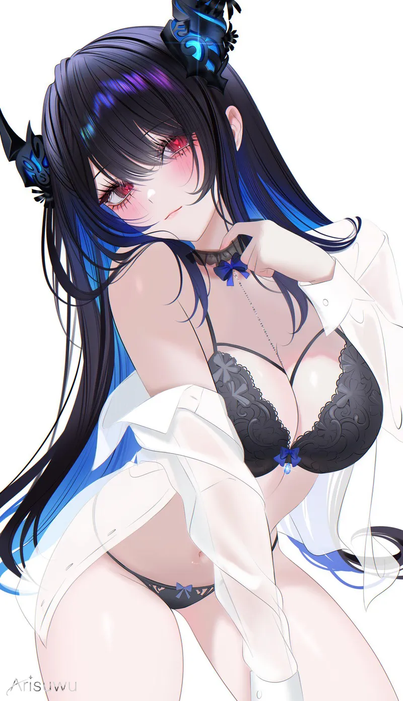 Thumbnail Nerissa in Lingerie from Hololive by xSaviour_N | pantsu