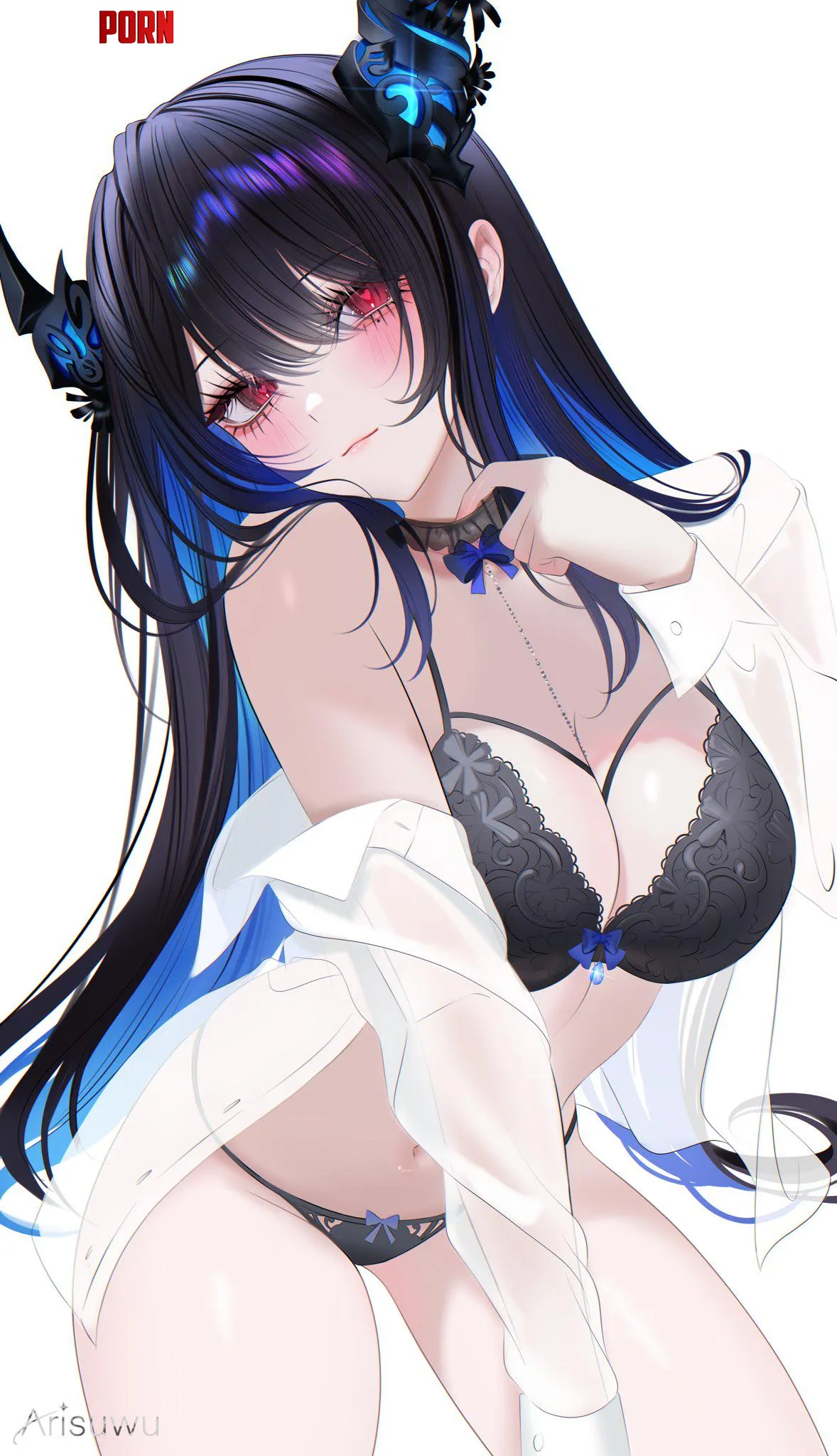 Nerissa in lingerie [Hololive] by xSaviour_N
