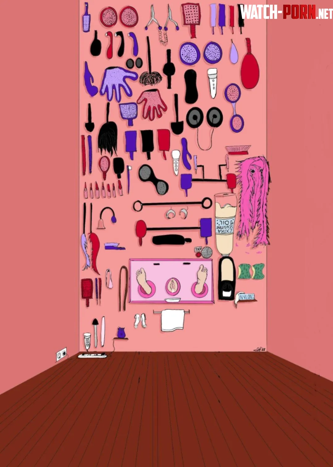 Put in this wall for the rest of their days, first move? (TickleMeObsessed DeviantArt) by TickleLover92