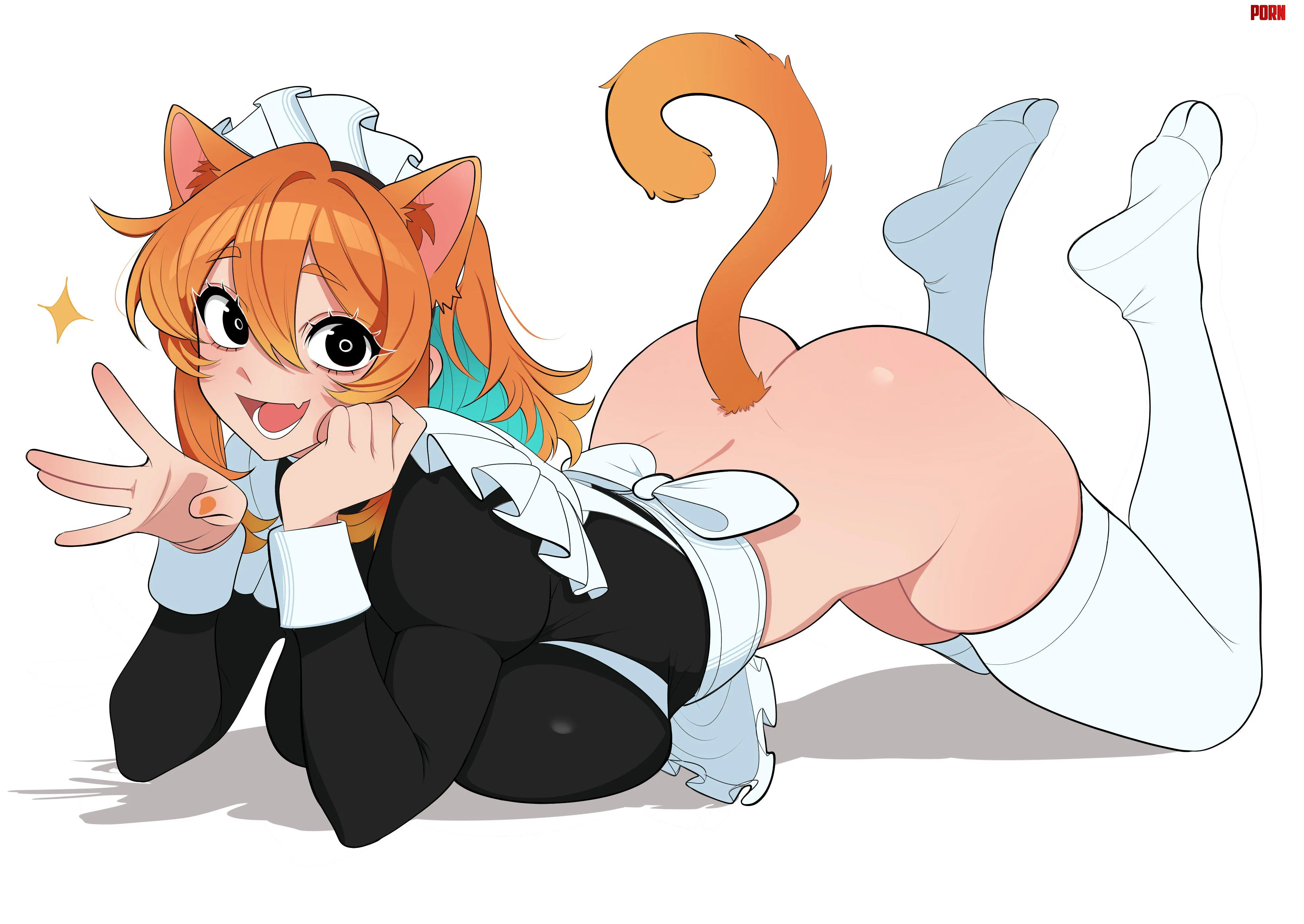 Bottomless Catgirl by A_MASSIVE_PERVERT
