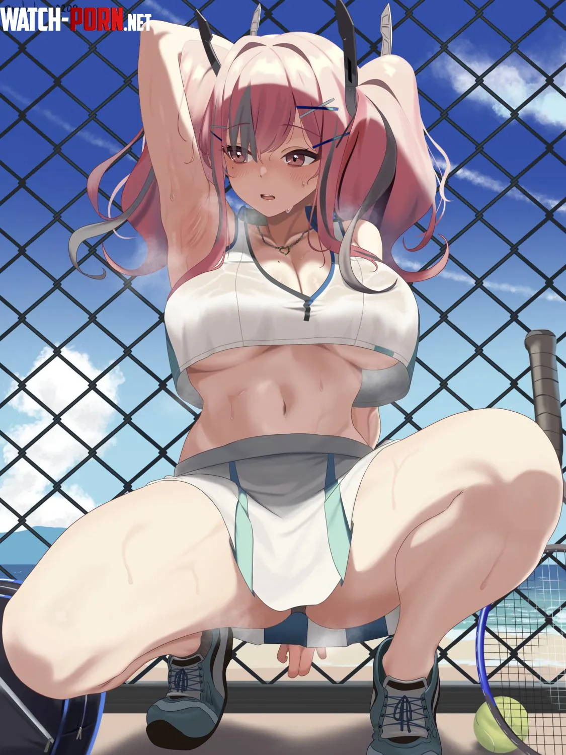 Tired after the first set by RainDMask