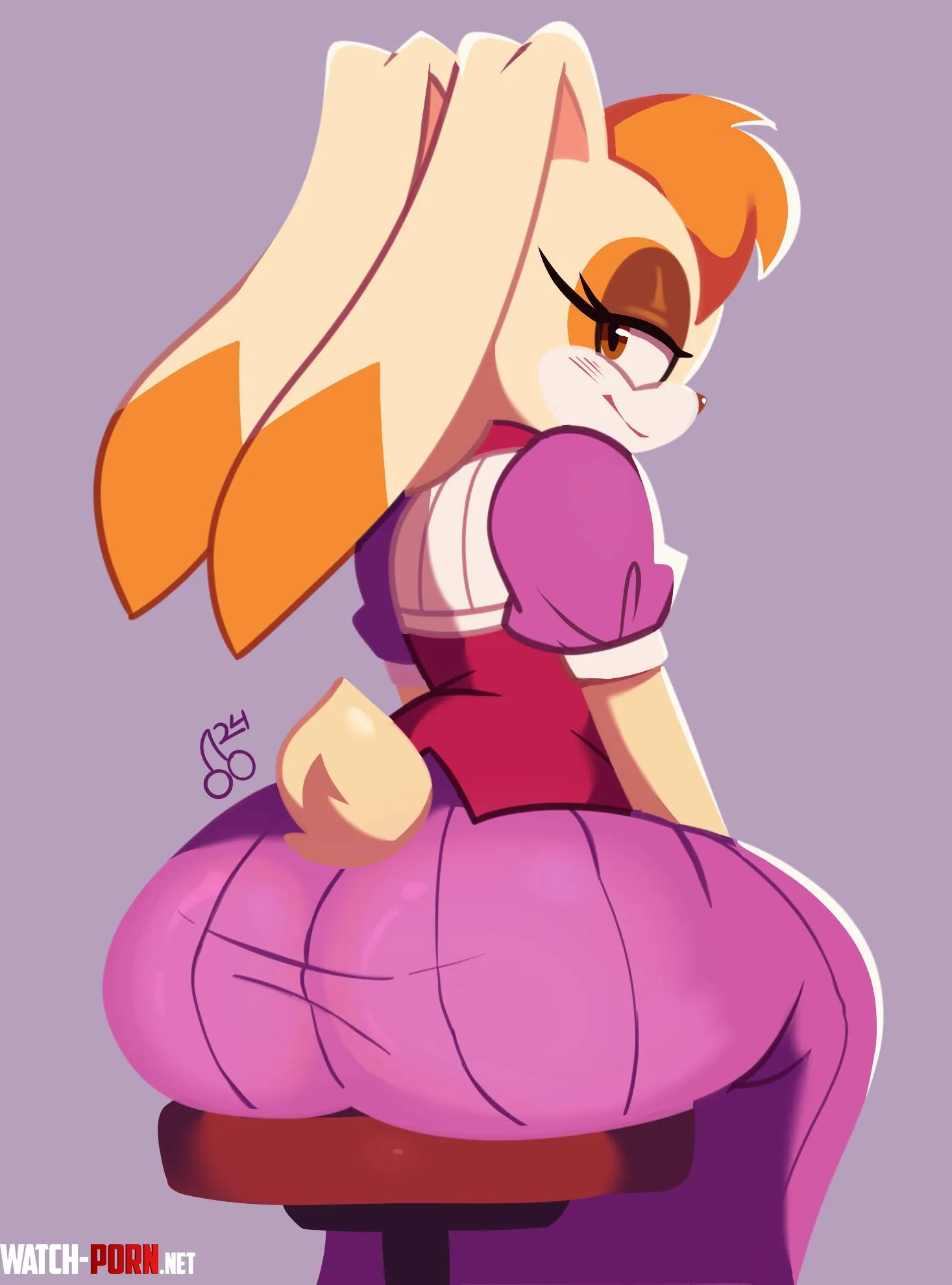 Vanilla sitting down by LafterMastr