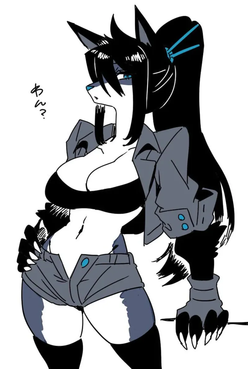 Thumbnail Color: 1Girl, Furry, Long Hair, Ponytail... by kei-kazuki | HentaiSource Category