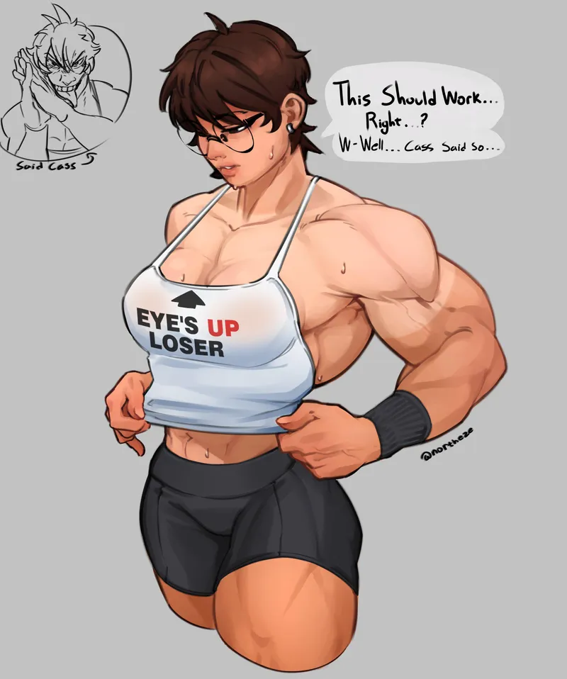 Thumbnail Nice Shirt Art by @Norutheze | TheTMoneyMan fitdrawngirls