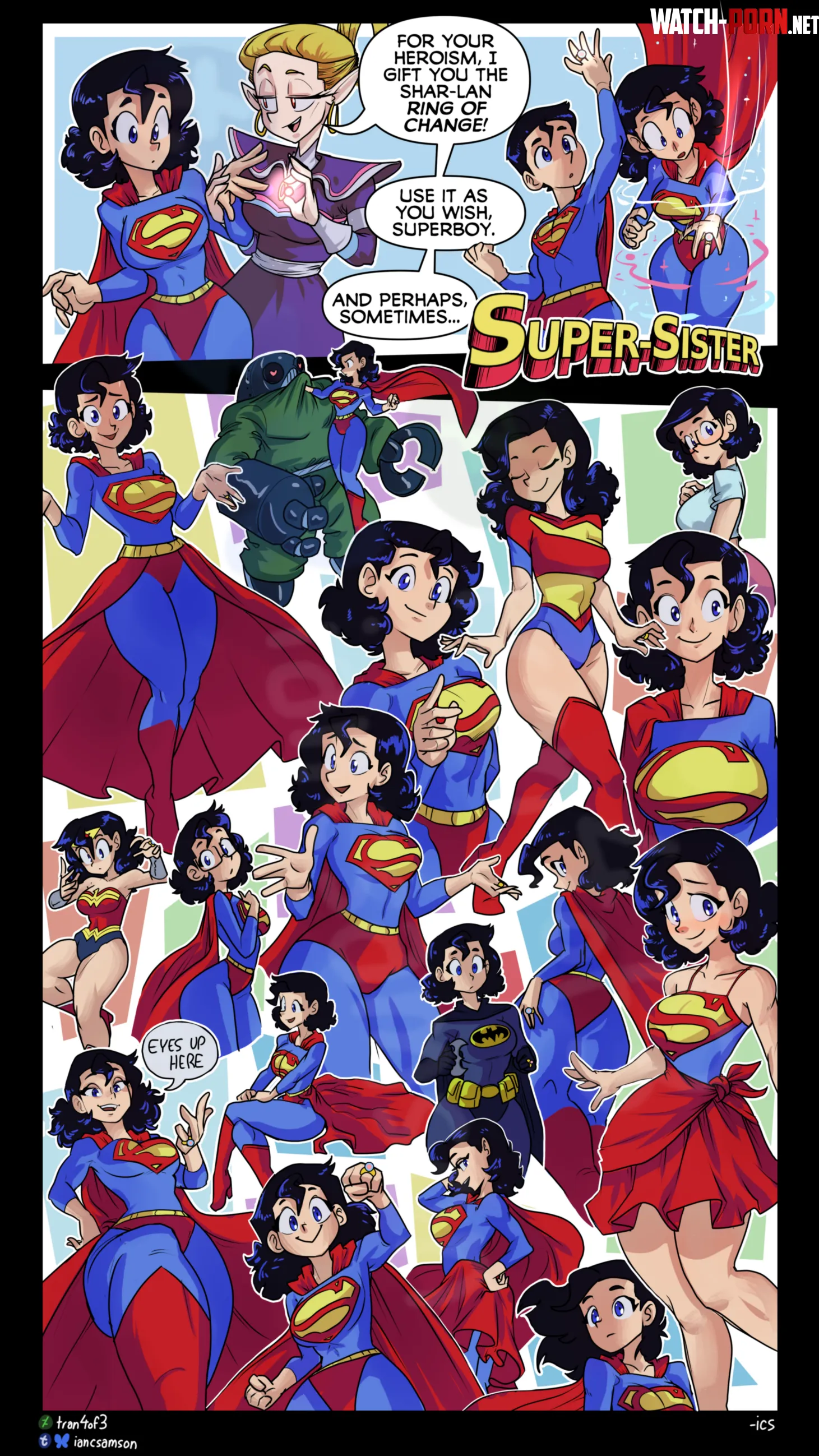 Super-Sister Collage (Superboy Post TG) by tran4of3 by DIOCRYO
