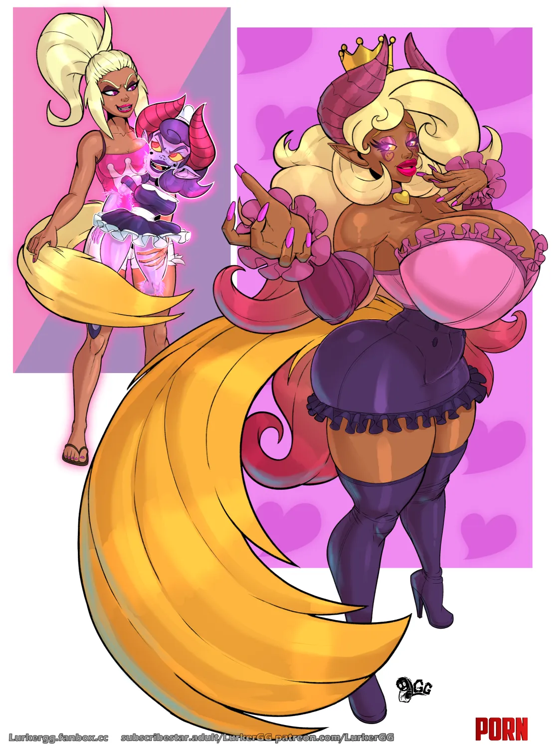 Britney and Lena Fusion (LurkerGG) by LurkerGG