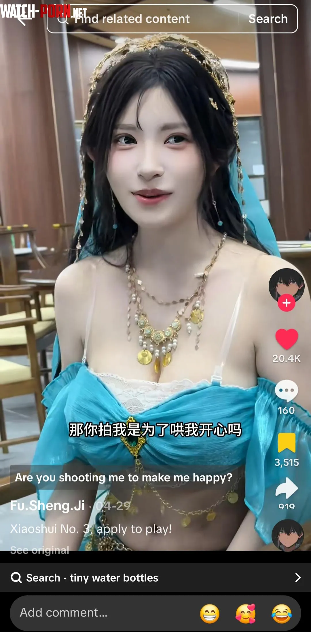 Help me find the Douyin of this re-uploaded TikTok big boobs girl they call Shaoshui. Thank you by No_Computer111