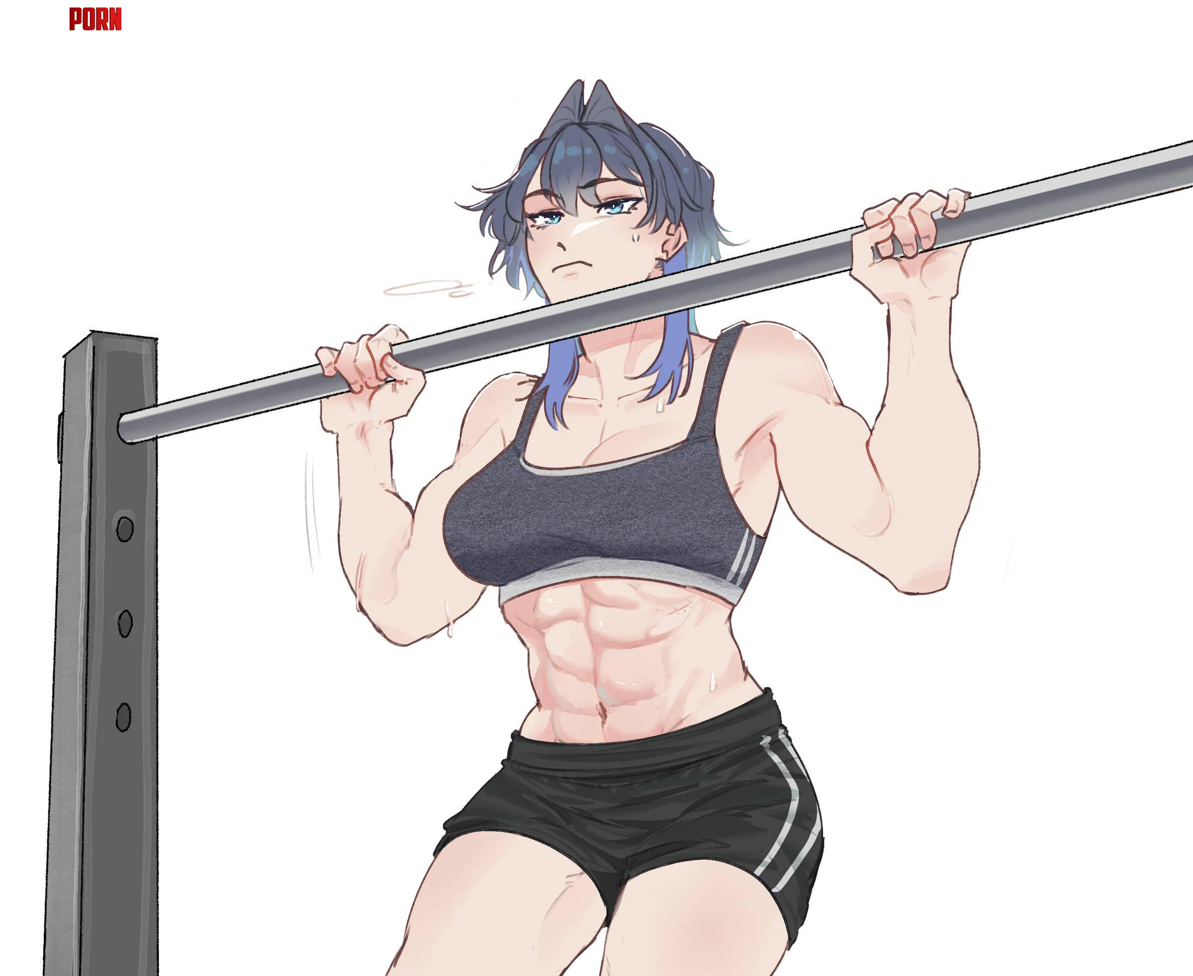 Kronii Abs [Hololive] (SheepinSleepin) by A_MASSIVE_PERVERT