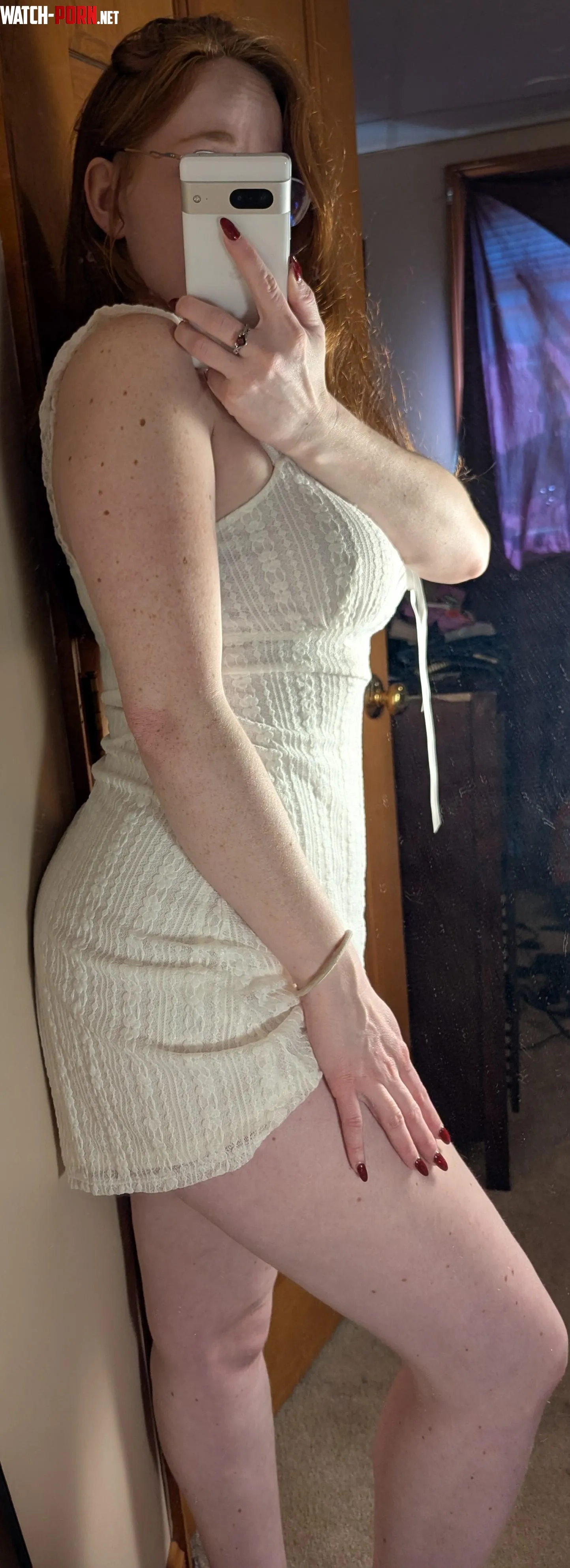 Pretty dress to go with my ginger locks. by Brilliant_mixture_