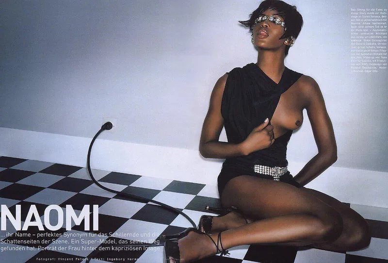 Thumbnail Naomi Campbell in Vogue Germany June 2001: A Fashion Icon | by poisson-iv
