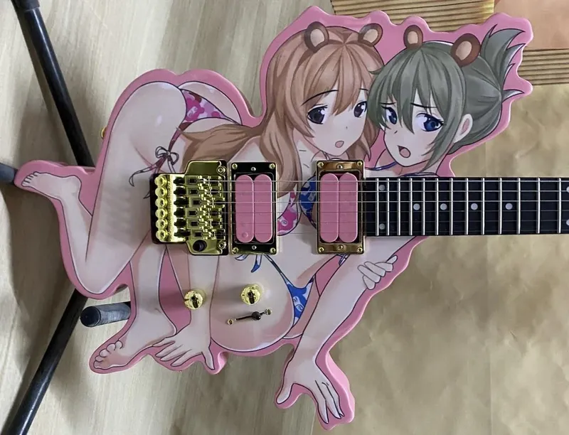Thumbnail Color: 2Girls, Guitar, Bikini, Long Hair... by kei-kazuki | HentaiSource Category