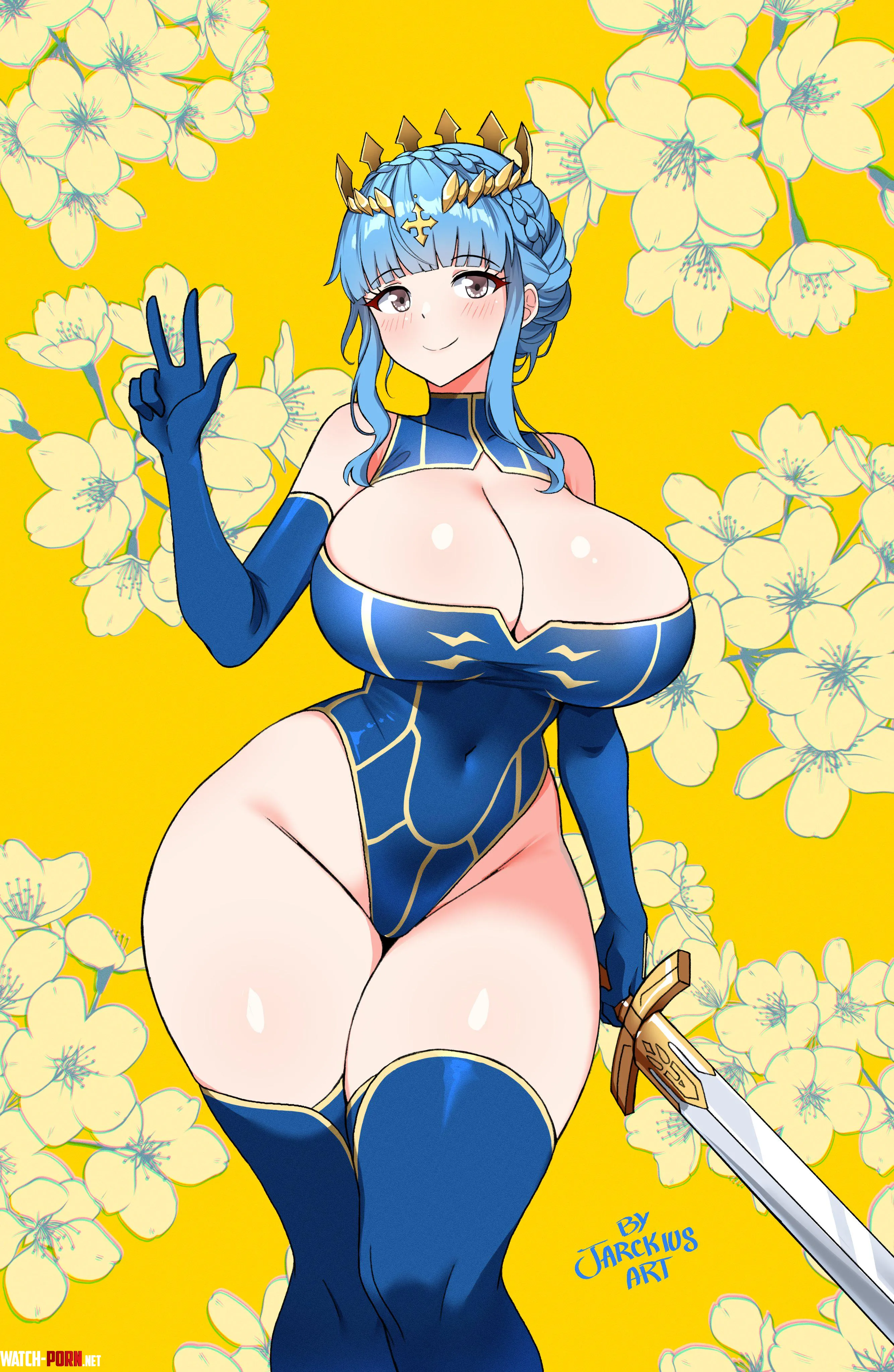 Marianne ready to kill with those thighs [Fire Emblem] by Level-Ad5048