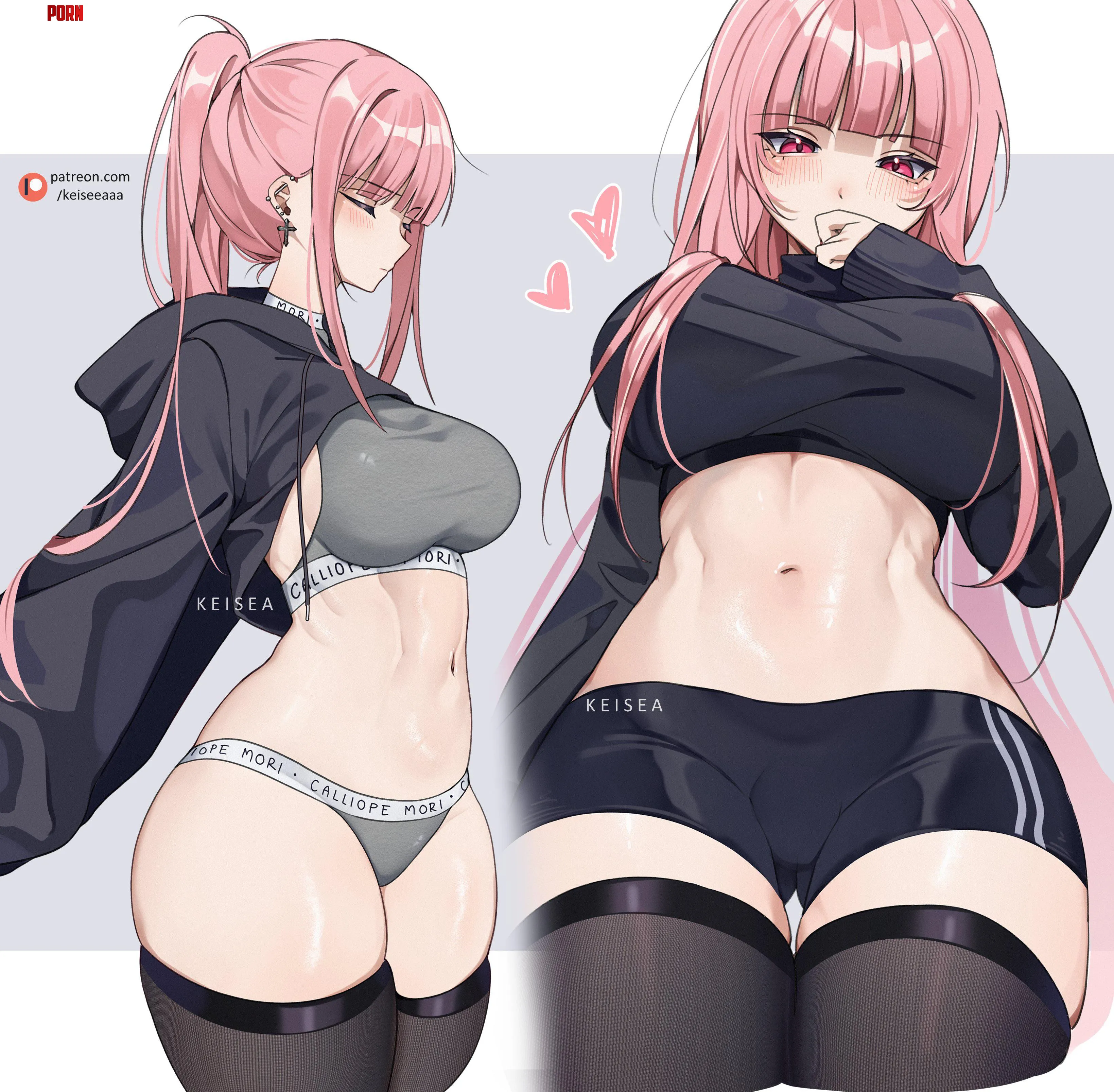Calli in underwear [Hololive] by Silent_Steak_9540