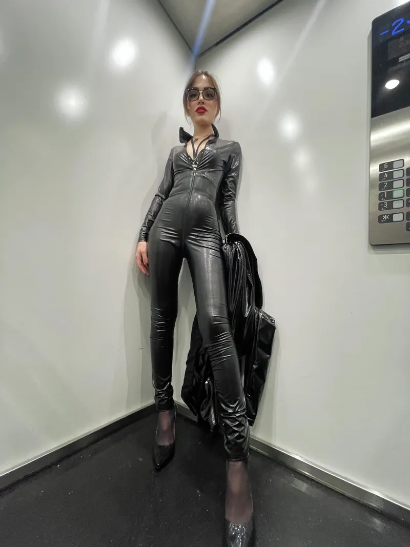 Thumbnail Fun and Flirty: Kitten Ready for Adventures in Leather by Aliena_Moore