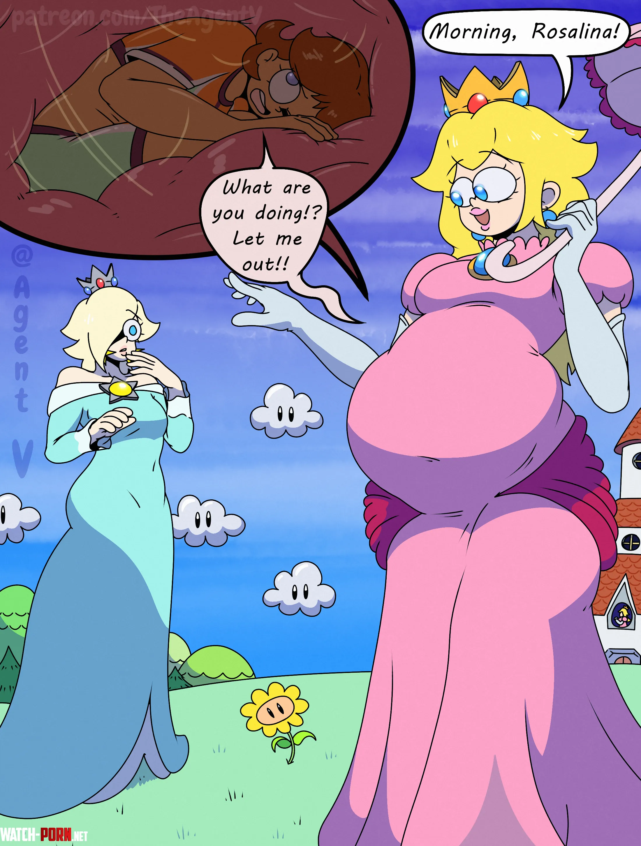 {image} A Meal Fit For A Princess [F/F] [Super Mario Bros.] [Same Size] (AgentV) by Normal_Speech_506