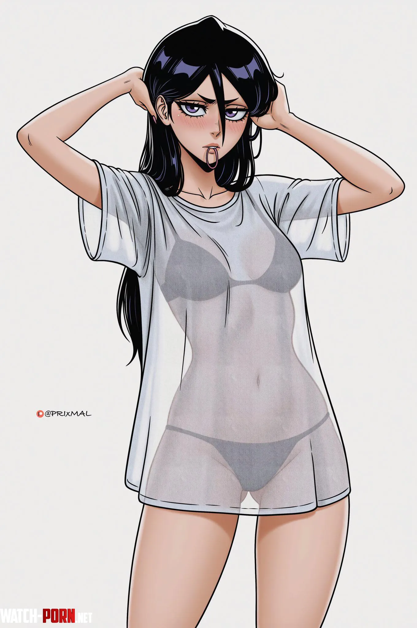 Rukia in loose shirt (PRIxMAL) [Bleach] by Silent_Steak_9540