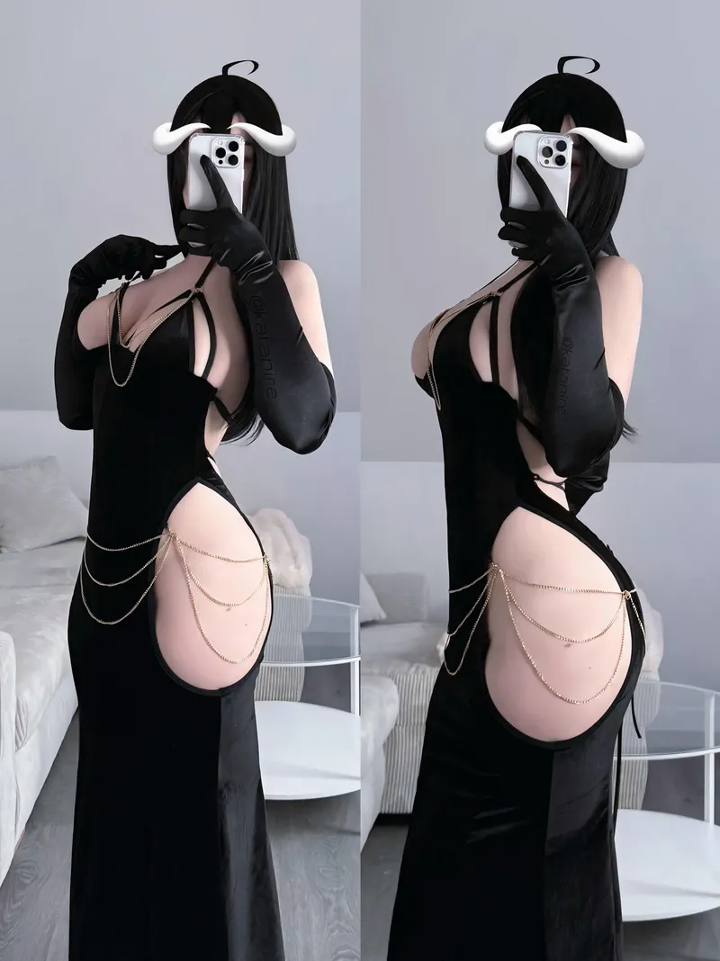 Thumbnail Date Night Fun with Albedo by katanires - cosplaygirls