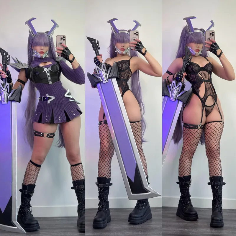 Thumbnail Strawbunnix Impresses with Punk Child Magik Cosplay in Vibrant Photos
