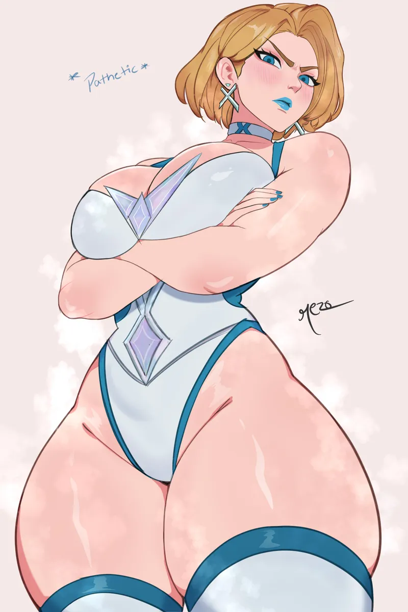Thumbnail Marvelous Beauty: EroMestre's Rendition of Emma Frost (Rezo) | thighdeology