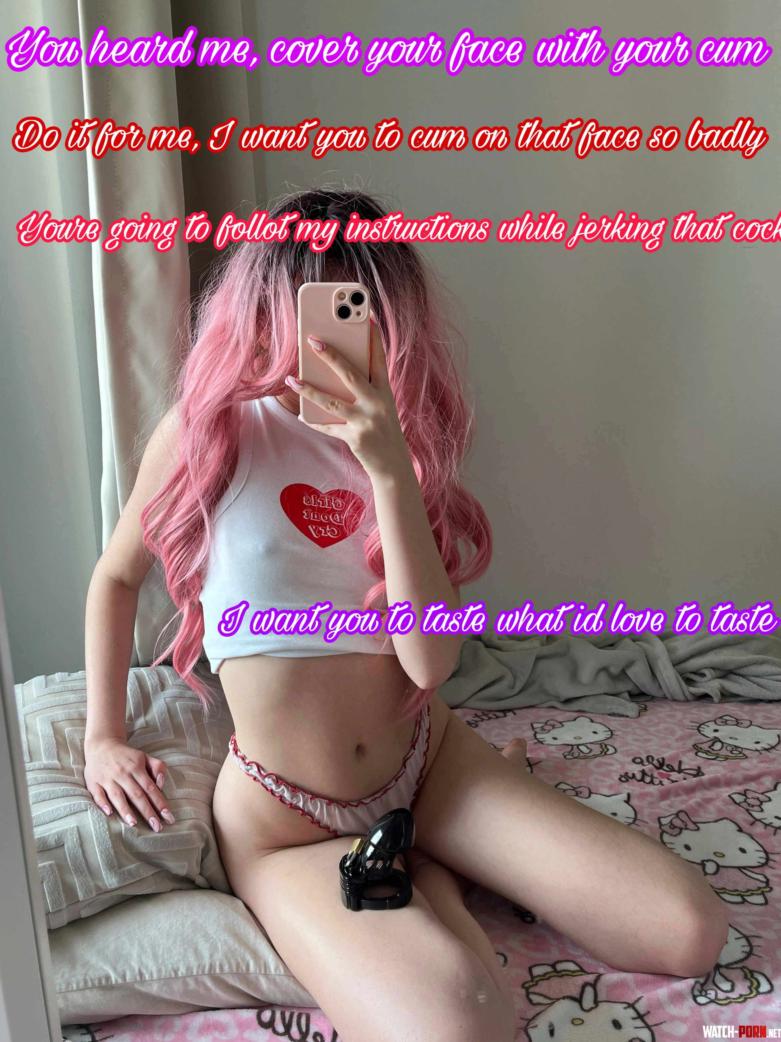 Little loser beg your mommy for more instructions 🤭 by PinkDollmie